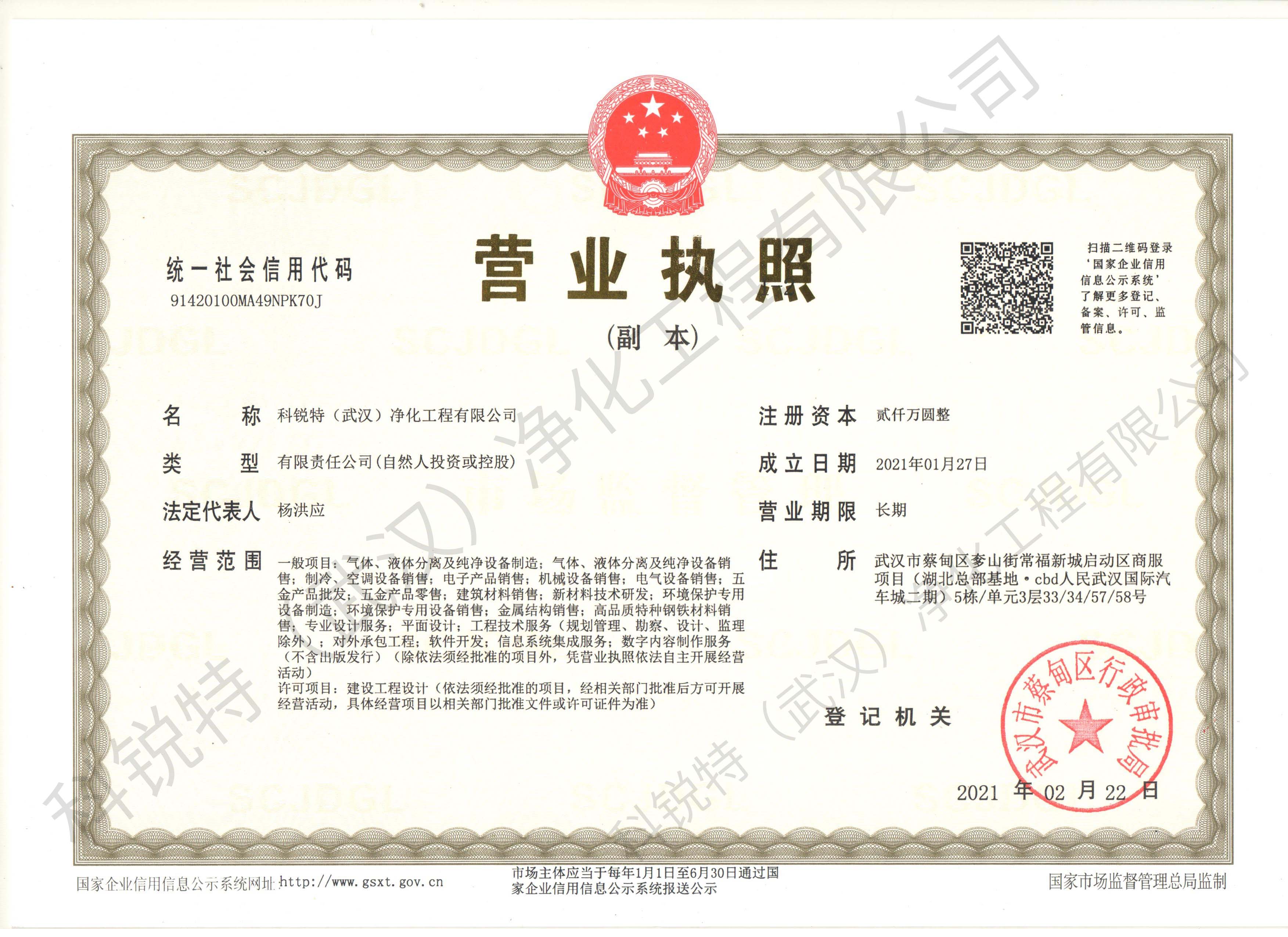 武汉银河网络游戏平台（中国）有限公司营业执照